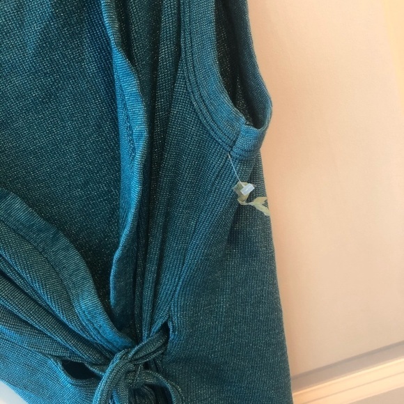 Michael Stars Wrap Green Tie Tunic - Picture 14 of 16